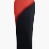 Ombre Mesh Midi Skirt>MICAS Online