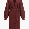 Open Front Long Knit Cardigan>MICAS Best