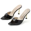 Open Pointed Toe Ankle-strapless High-heeled Sandals>MICAS Online