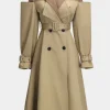 Patchwork Long Sleeve Belted Coat>MICAS Online