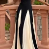 Patchwork Spaghetti Strap Maxi Dress>MICAS Online