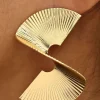 Pleated Metal Earrings>MICAS Discount