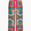 Printed High Waisted Wide Leg Pants>MICAS Hot