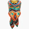 Printed Strappy Scarf Top>MICAS Discount