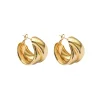 Retro Double-Layer Metal Earrings>MICAS Hot