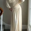 Ruched Backless Maxi Dress>MICAS Online