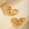 Ruched Metal Earrings>MICAS New