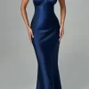Satin Backless Sleeveless Maxi Dress>MICAS Sale