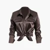 Satin Fake Pocket Long-Sleeve Shirt>MICAS New