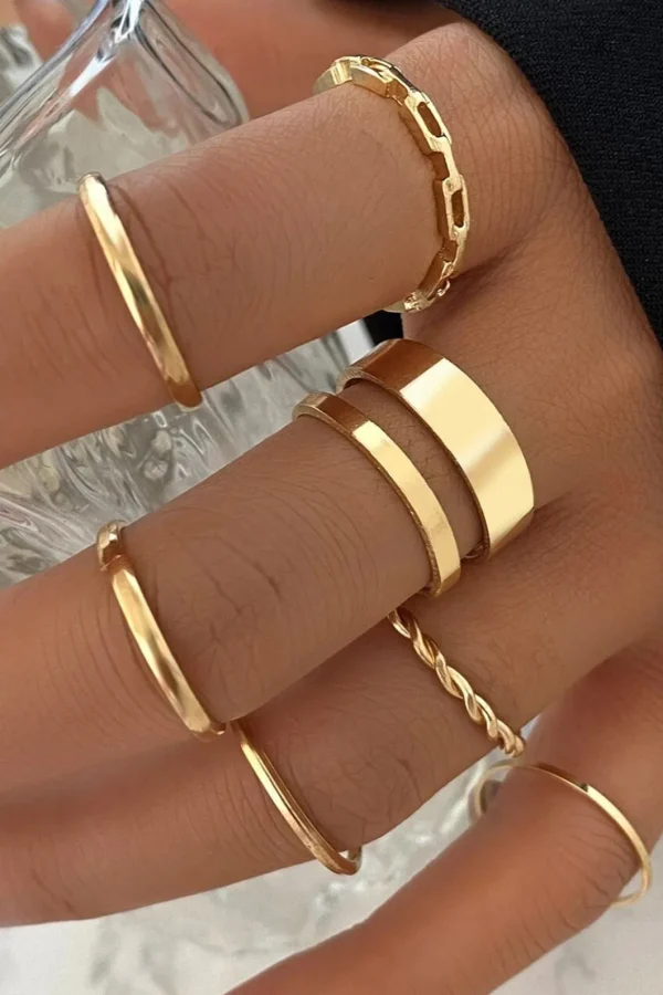 Set of 7 Pc Rings>MICAS Clearance