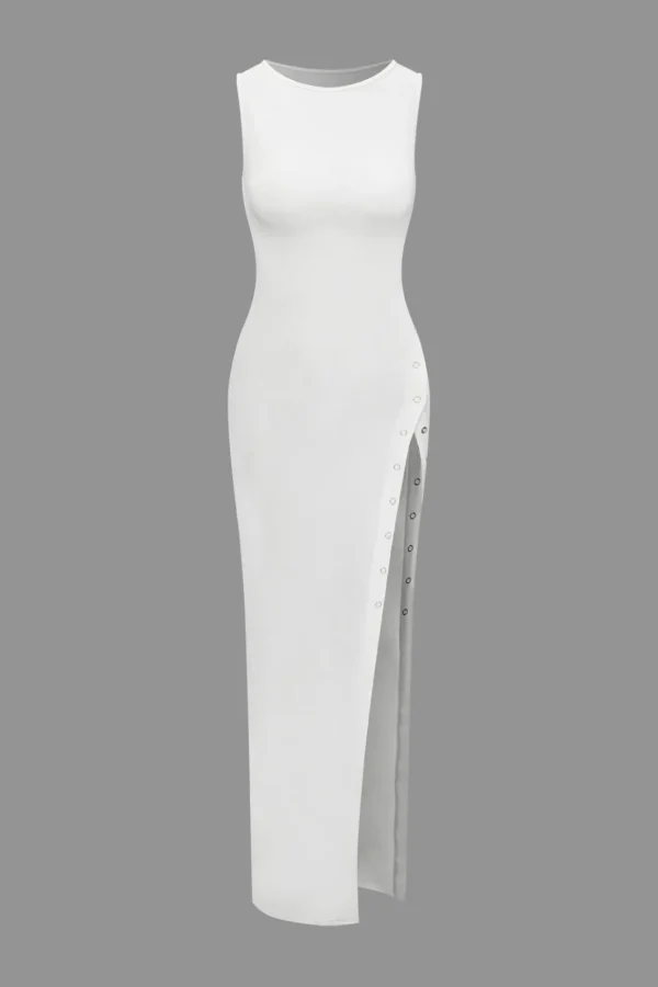 Sleeveless Split Maxi Dress>MICAS New