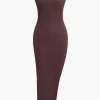 Slit Backless Tank Maxi Dress>MICAS New