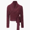Solid Knit Knot V-neck Asymmetrical Cardigan>MICAS Outlet