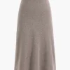 Solid Sweater Midi Skirt>MICAS Best