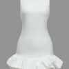 Solid Tank Ruffle Hem Mini Dress>MICAS Discount
