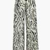 Stripe Print Wide Leg Trousers>MICAS Outlet