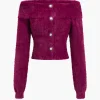 Sweater Off Shoulder Long-Sleeve Top>MICAS New