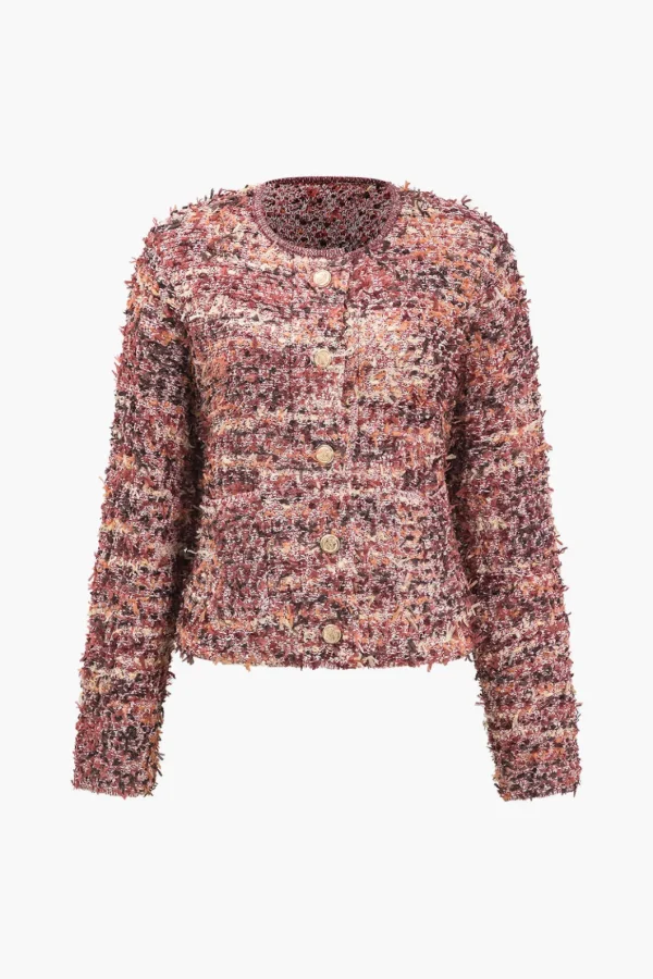 Textured Button Jacket>MICAS Hot