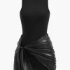 Tie Front Sleeveless Mini Dress>MICAS Sale