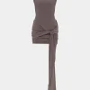 Tie Front Sleeveless Mini Dress>MICAS Discount