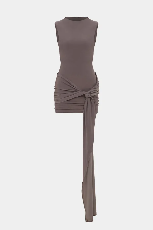 Tie Front Sleeveless Mini Dress>MICAS Discount