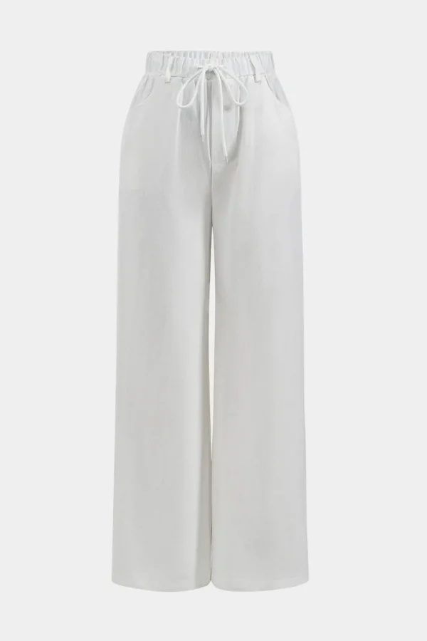Tie-Up Wide Leg Trousers>MICAS Hot
