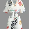 Tropical Print Shirt and Shorts Set>MICAS Discount
