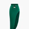 Tube Top And Asymmetric Slit Skirt Set>MICAS Clearance
