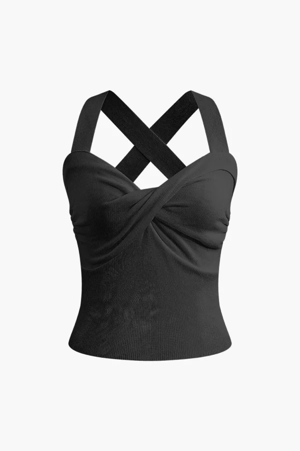 Twist Cross Tank Top>MICAS Outlet
