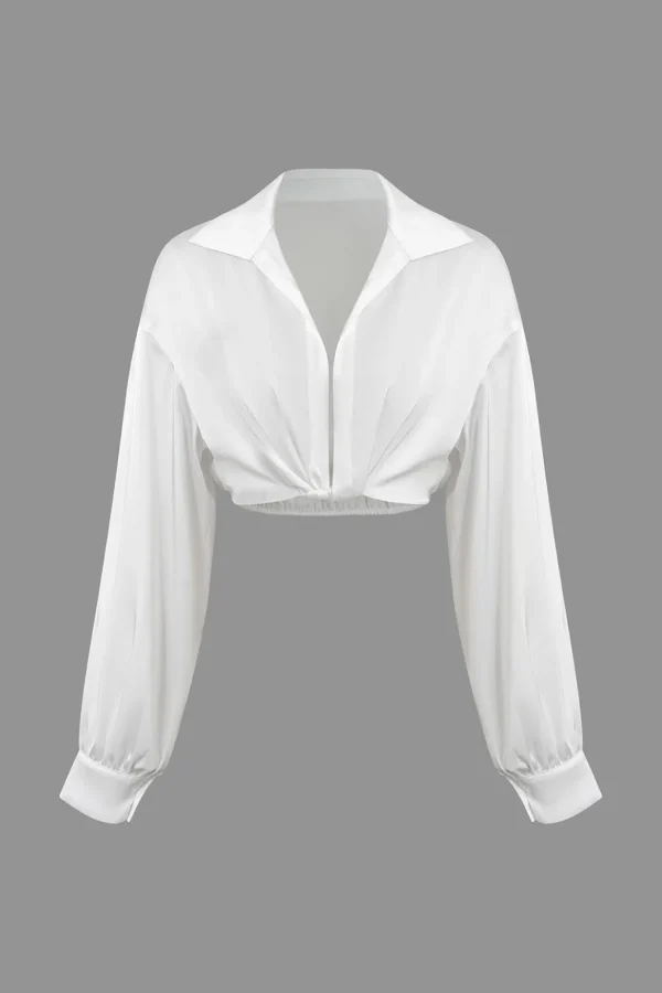 Twist Knot Long-Sleeve Shirt>MICAS Online