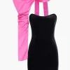 Velvet One Shoulder Mini Dress>MICAS New
