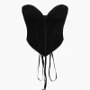 V-Hem Tie Back Corset Corset Top>MICAS Clearance