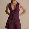 V-neck Belted Mini Dress>MICAS Best
