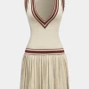 V-Neck Sweater Sleeveless Dress>MICAS Discount