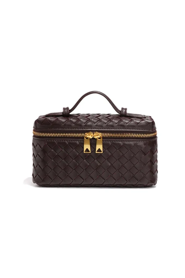 Woven Metallic Zipper Tote Bag>MICAS Online