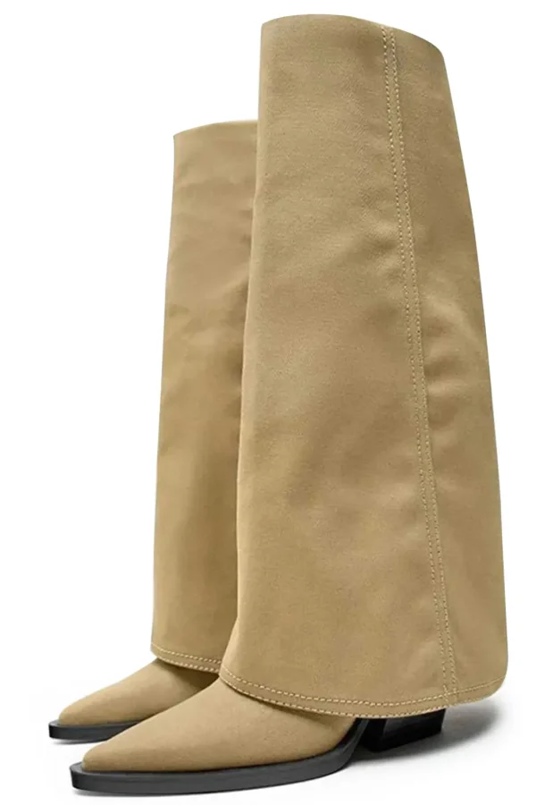 Wrap Pointed Mid Calf Boots>MICAS Sale