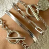 4 pc Snake Chain Bracelet Set>MICAS Fashion