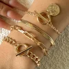 4 pc Snake Chain Bracelet Set>MICAS Fashion