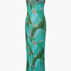 Abstract Cowl Neck Plisse Maxi Dress>MICAS Outlet