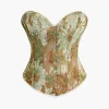 Abstract Print Braided Tie Corset Top>MICAS Outlet