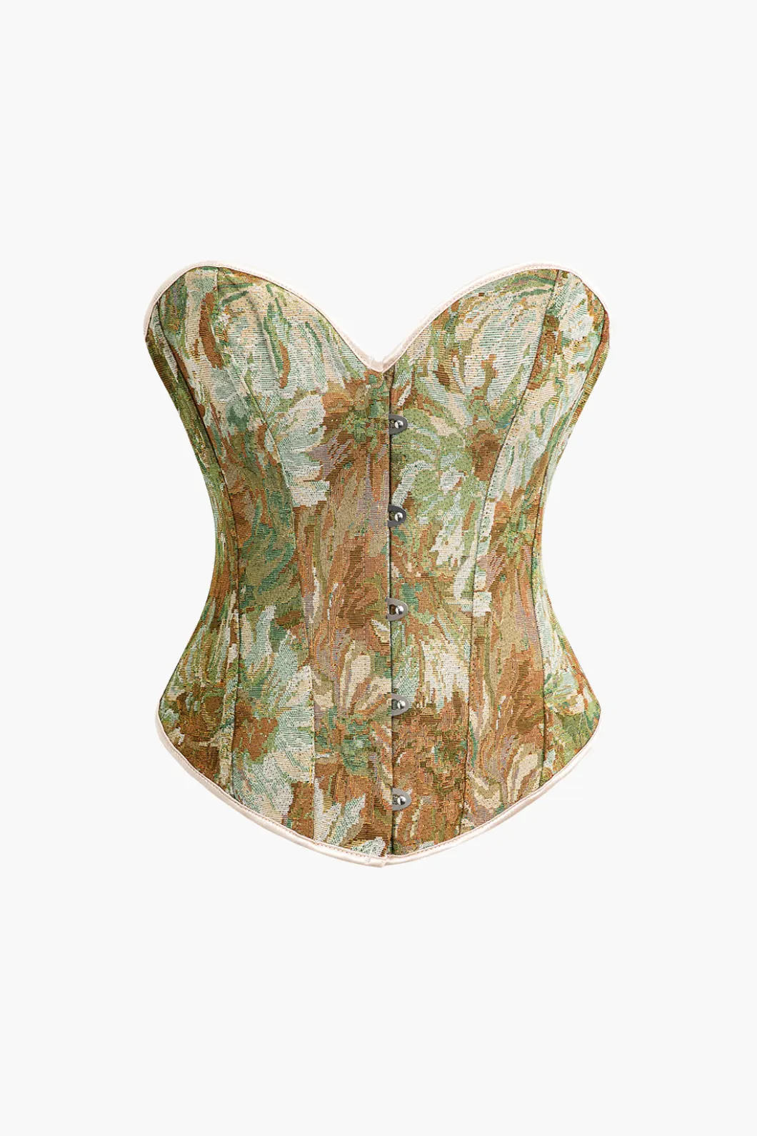 Abstract Print Braided Tie Corset Top>MICAS Outlet