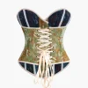Abstract Print Braided Tie Corset Top>MICAS Outlet