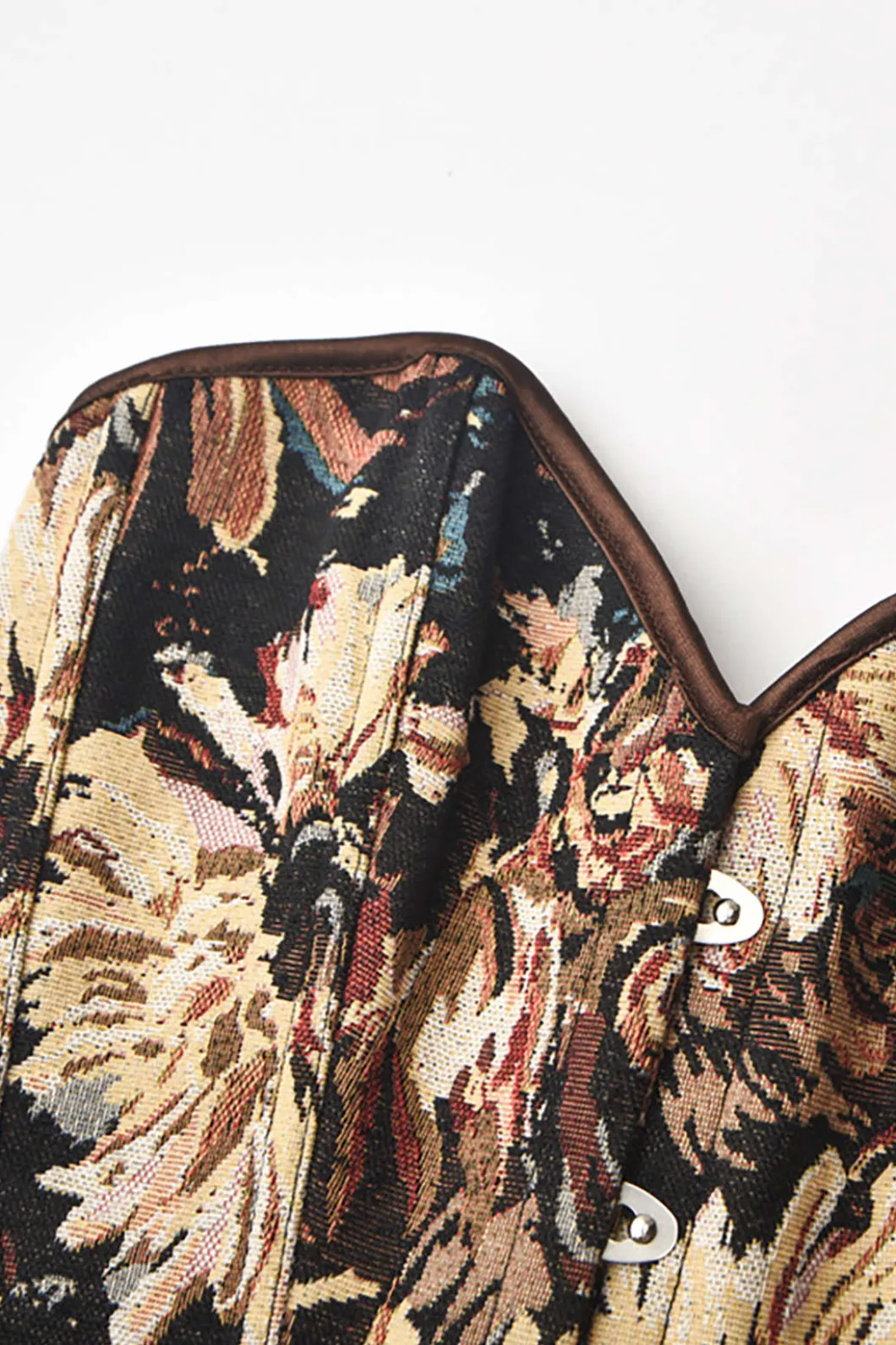 Abstract Print Braided Tie Corset Top>MICAS Outlet