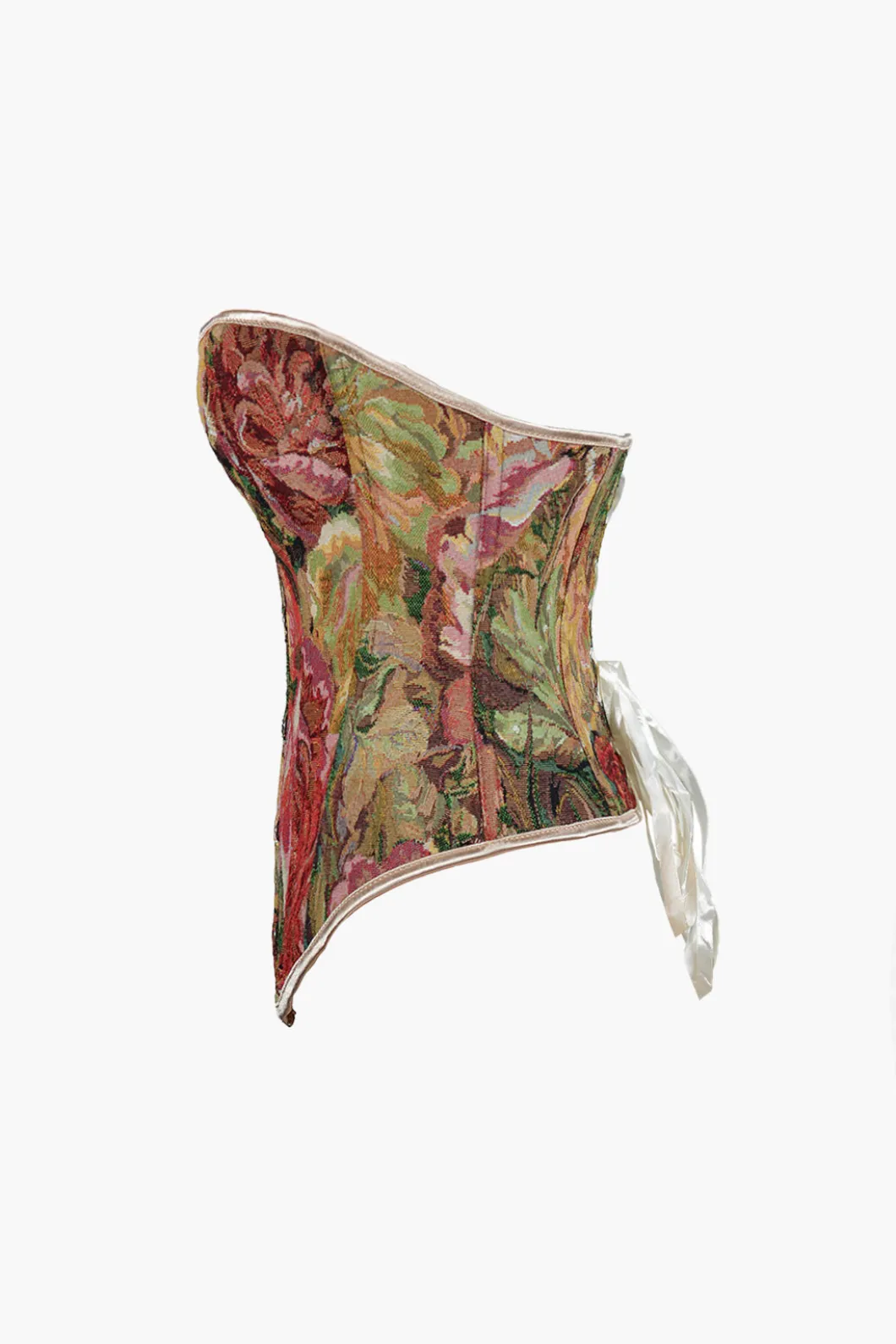 Abstract Print Braided Tie Corset Top>MICAS Outlet