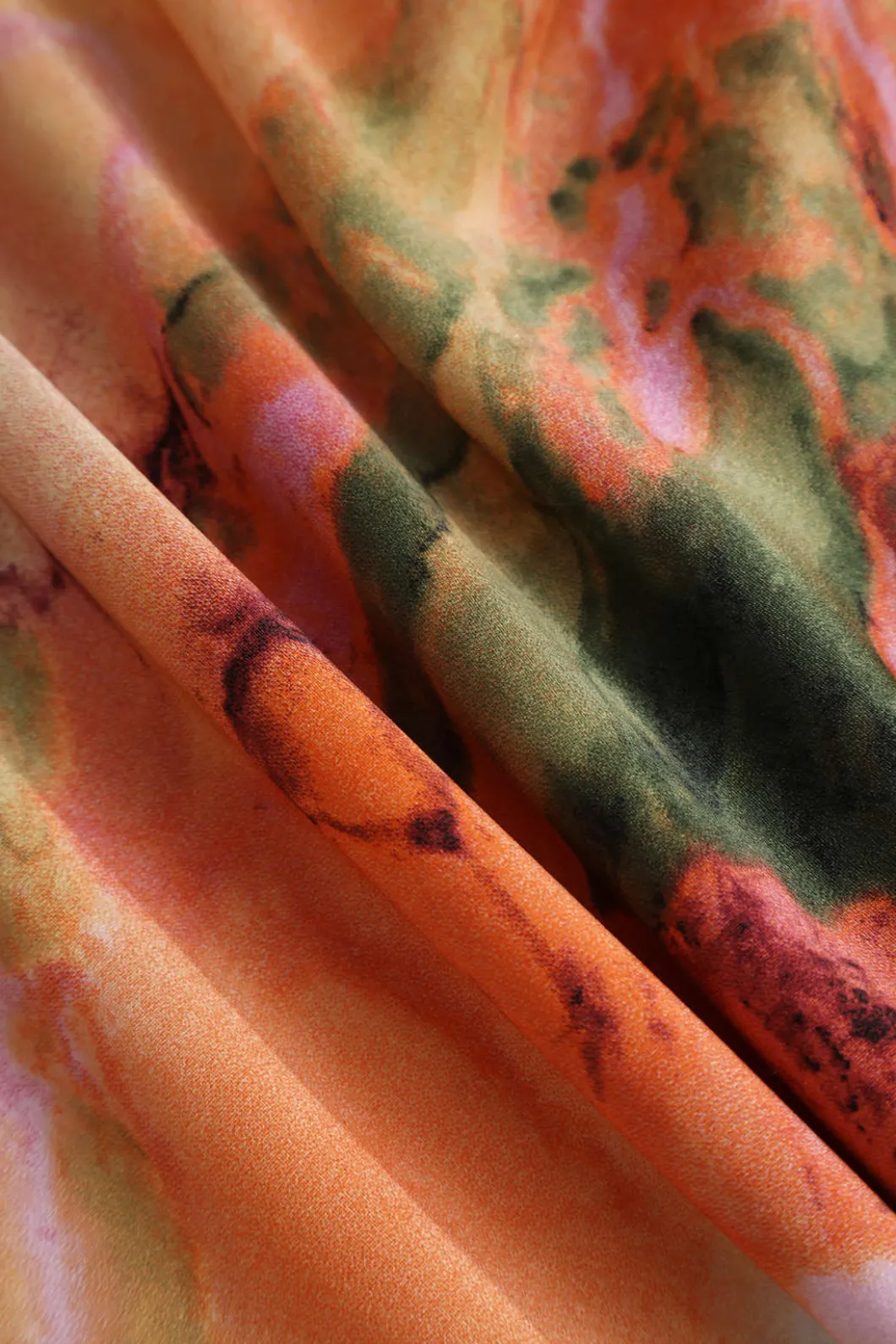 Abstract Print Fitted Midi Slip Dress>MICAS Clearance