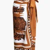 Abstract Print Knot Maxi Skirt>MICAS Online