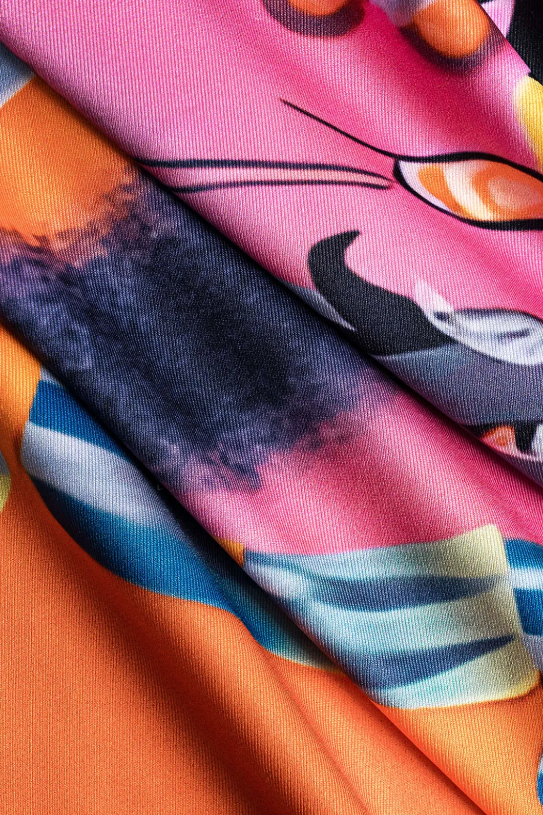 Abstract Print Long Sleeve Bodycon Midi Dress>MICAS Sale