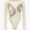 Abstract Print Long-Sleeve Bodysuit>MICAS Discount
