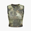 Abstract Print Mesh Tank Top>MICAS Best