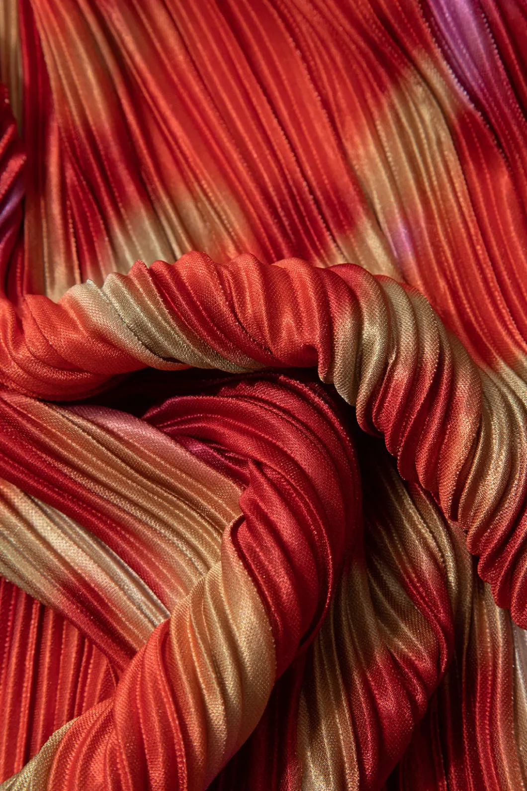 Abstract Print Plisse Strapless Maxi Dress>MICAS Discount